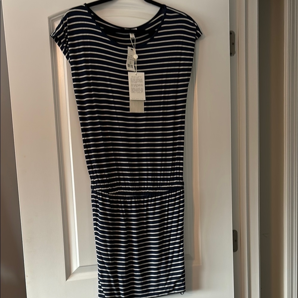 Striped Black and White Dress